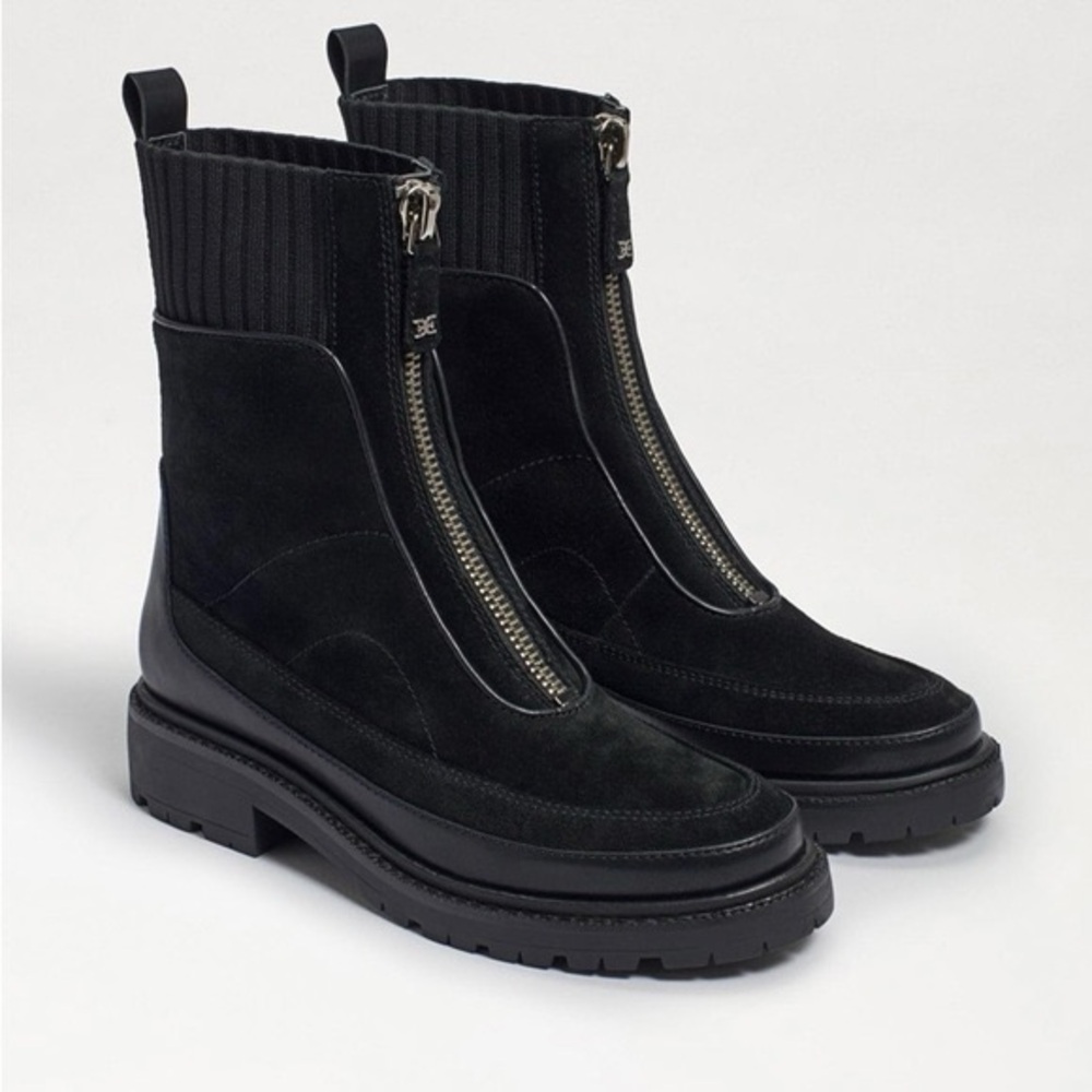 Sam Edelman Leone Front Zipper Round Toe Chelsea Ankle Boots